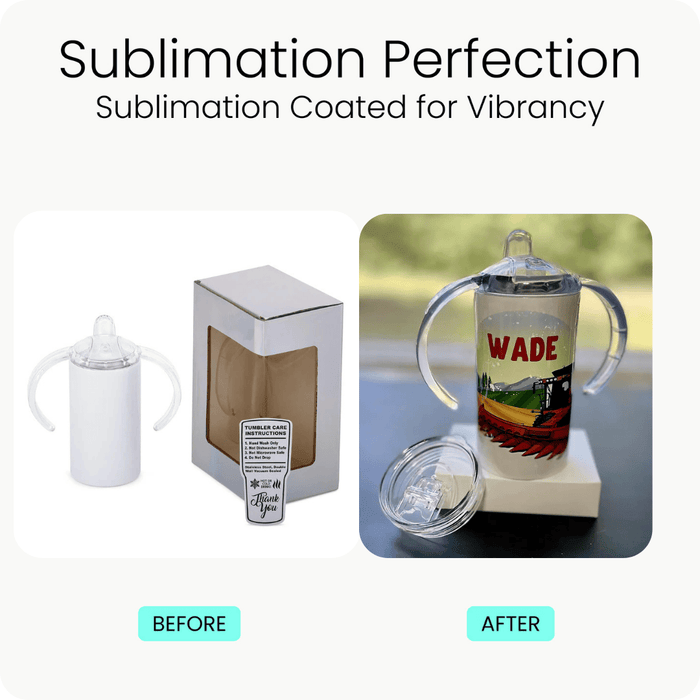12oz Straight Sub Sippy Cup Duo