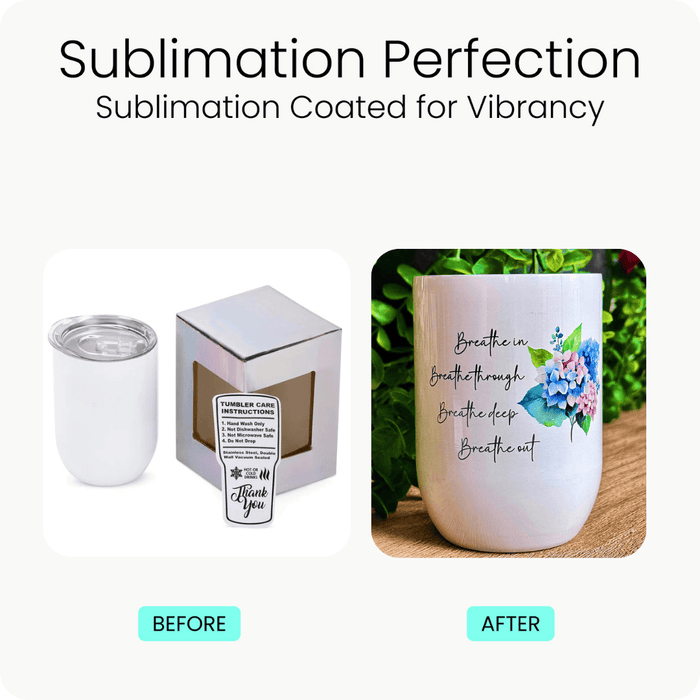12oz Sublimation Wine Tumbler