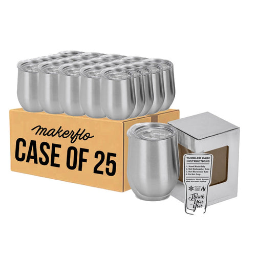 12oz Wine Tumbler (Stainless Steel)