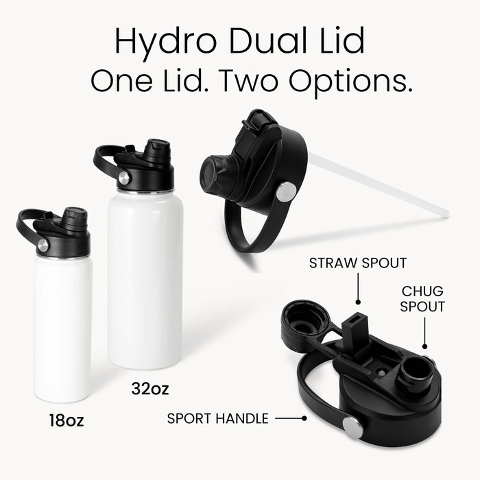18oz Sublimation Hydro Water Bottle