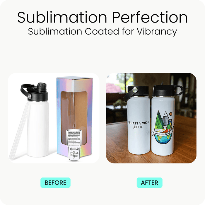 18oz Sublimation Hydro Water Bottle