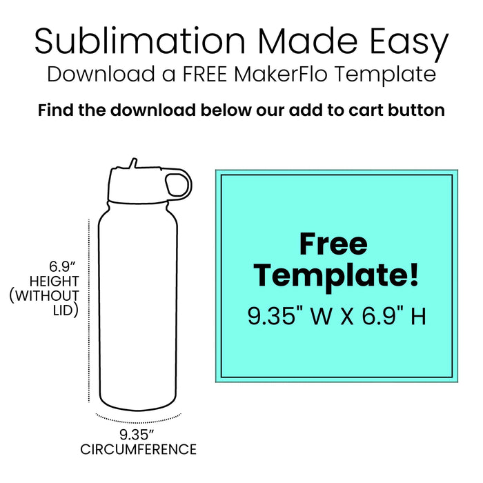 18oz Sublimation Hydro Water Bottle