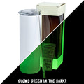 20oz Skinny Glow In The Dark, Green - Ninja Transfers