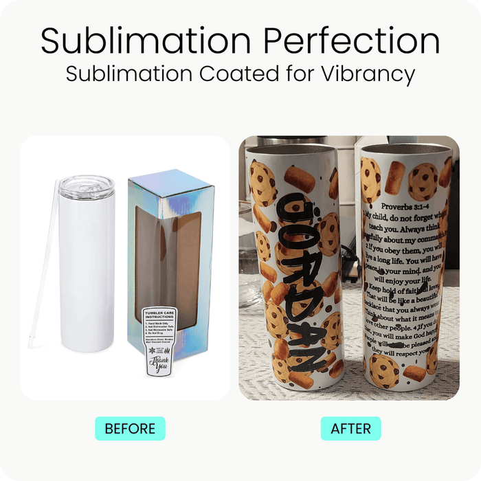 30oz Skinny Tumbler (Polycoated)