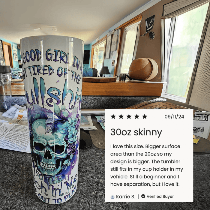 30oz Skinny Tumbler (Polycoated)