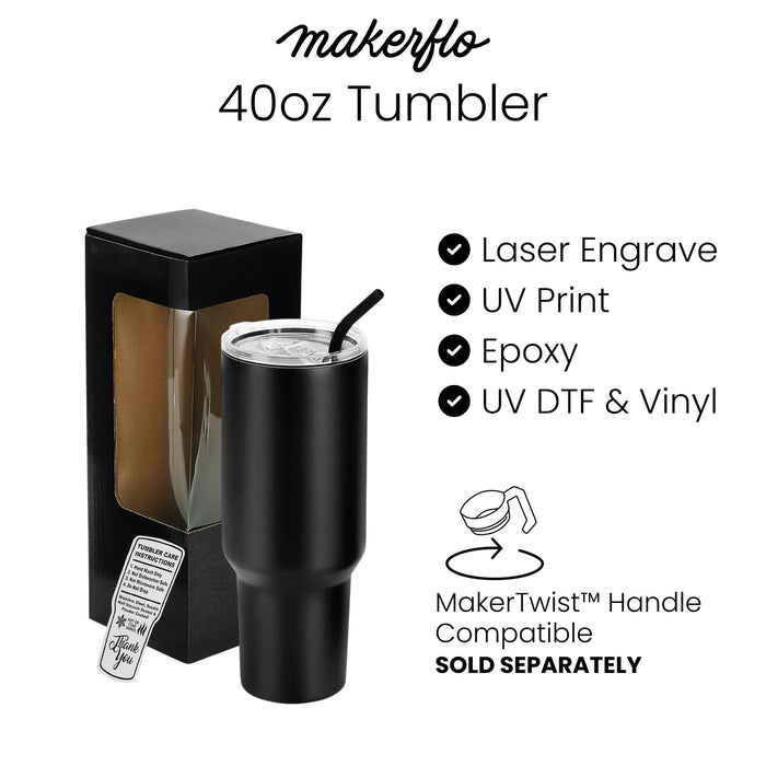 40oz Tumbler (Powder Coated)