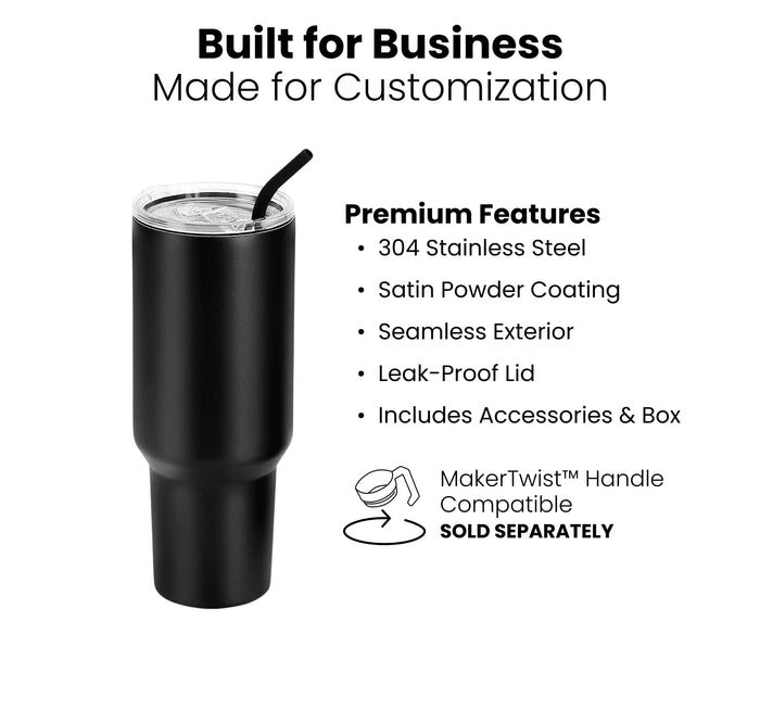 40oz Tumbler (Powder Coated)