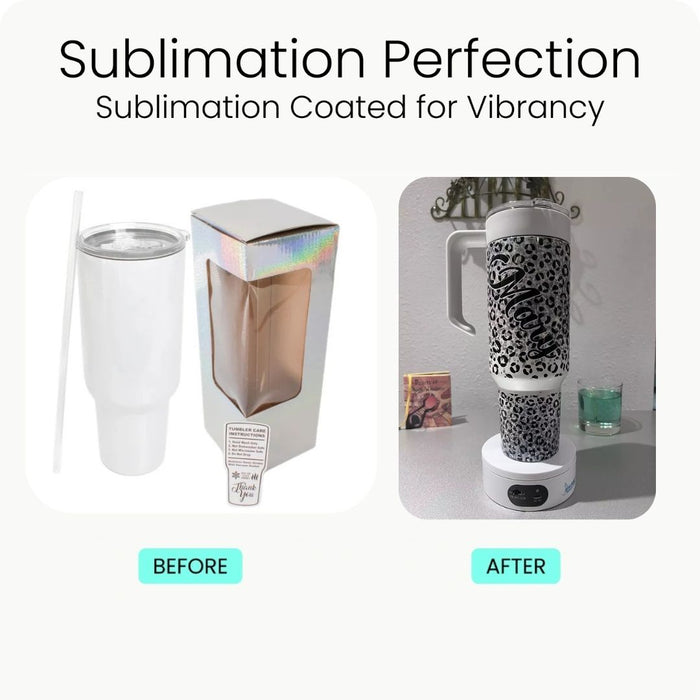 40oz Tumbler Sublimation Glitter Shimmer