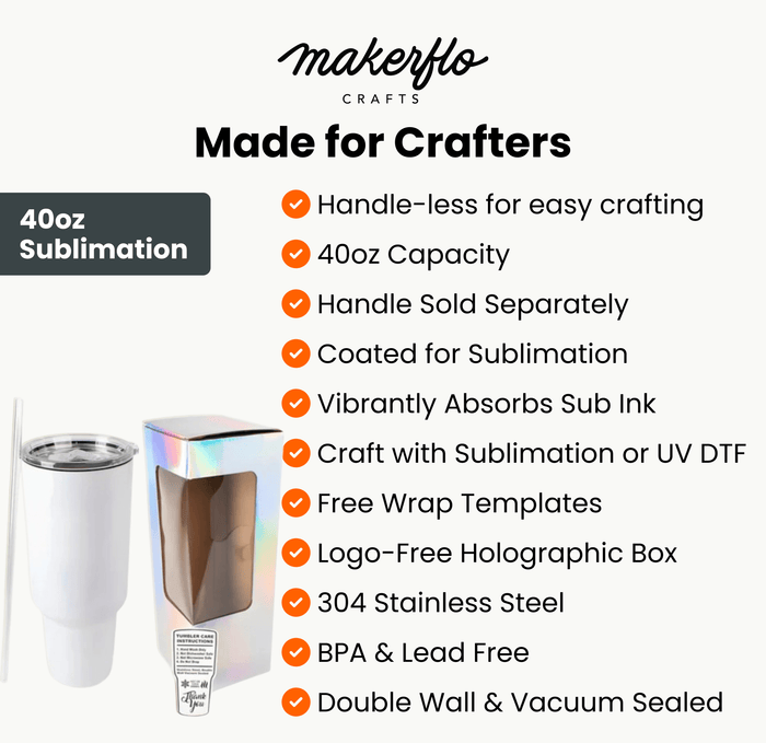 40oz Tumbler Sublimation - Ninja Transfers
