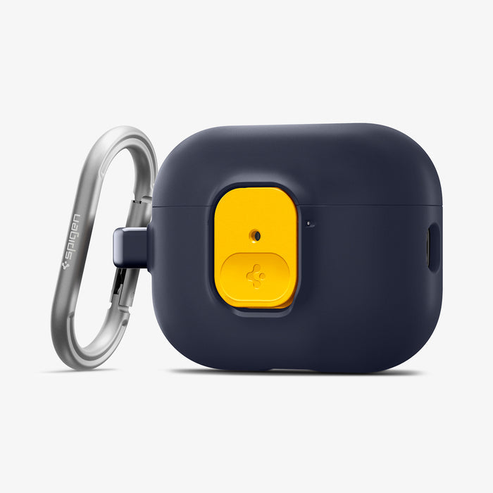 ACS09829 - AirPods Pro 3 Nano Pop in Blueberry Navy showing the front and side with carabiner