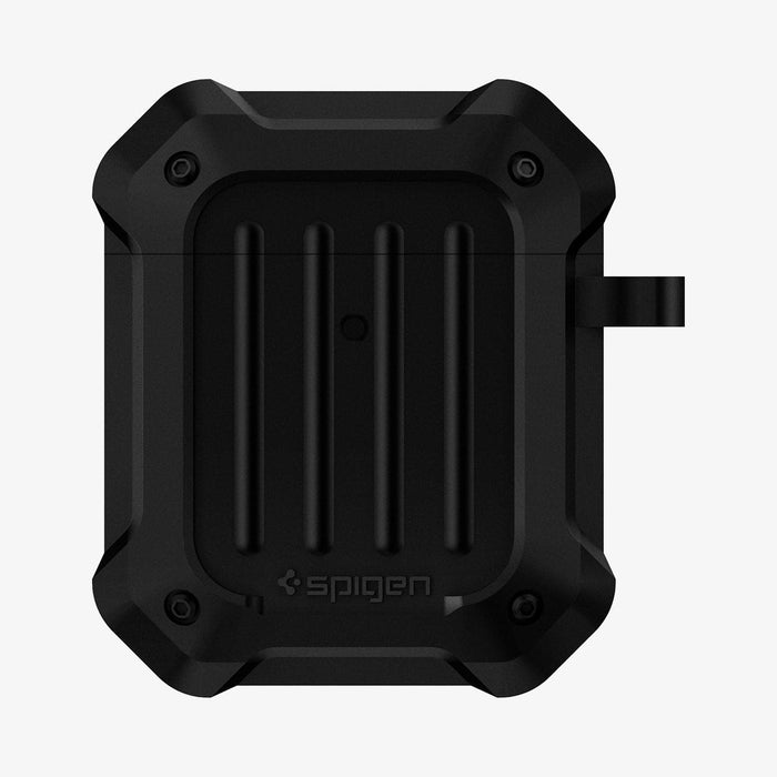 074CS26497 - Apple AirPods 1 / 2 Case Tough Armor in black showing the front