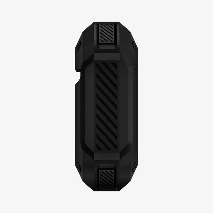074CS26497 - Apple AirPods 1 / 2 Case Tough Armor in black showing the side