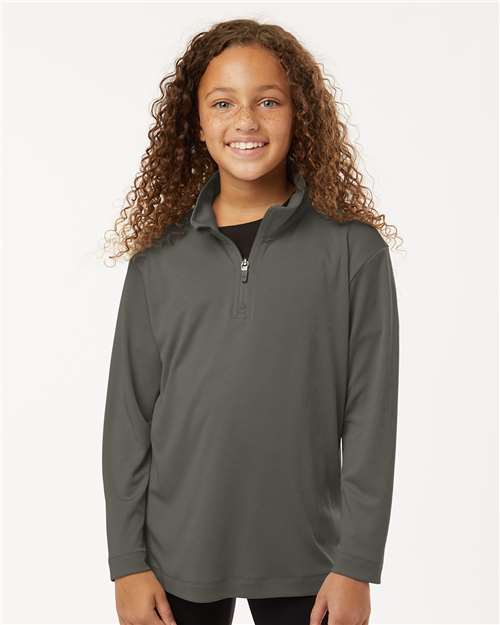 AllPro 41870Y Pro - Lock Youth Performance Quarter - Zip Pullover - Ninja Transfers