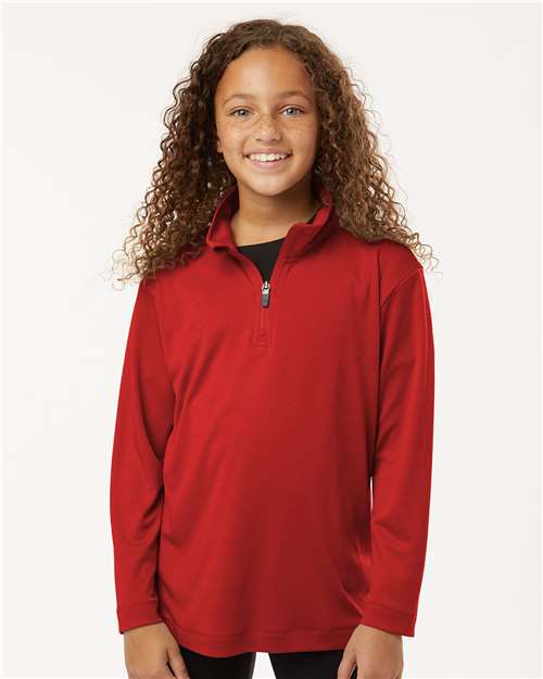 AllPro 41870Y Pro - Lock Youth Performance Quarter - Zip Pullover - Ninja Transfers