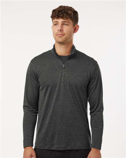 AllPro 4HM700 Performance Mélange Quarter - Zip Pullover - Ninja Transfers