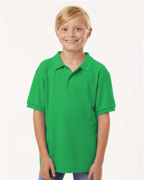 AllPro 62800Y Youth Pique Polo - Ninja Transfers
