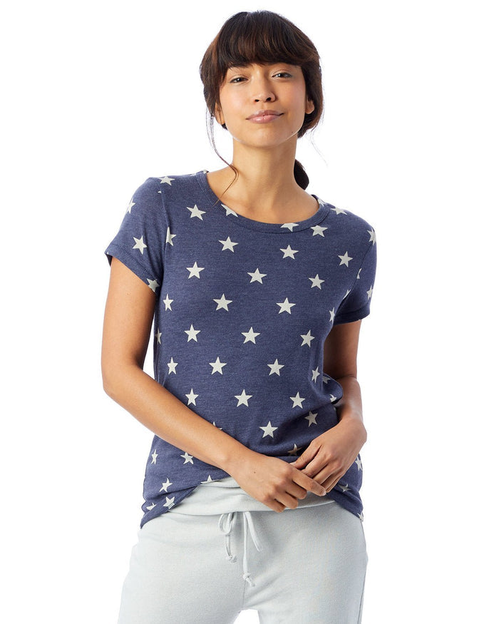 Alternative 01940E1 Ladies' Ideal Eco - Jersey T - Shirt - Ninja Transfers