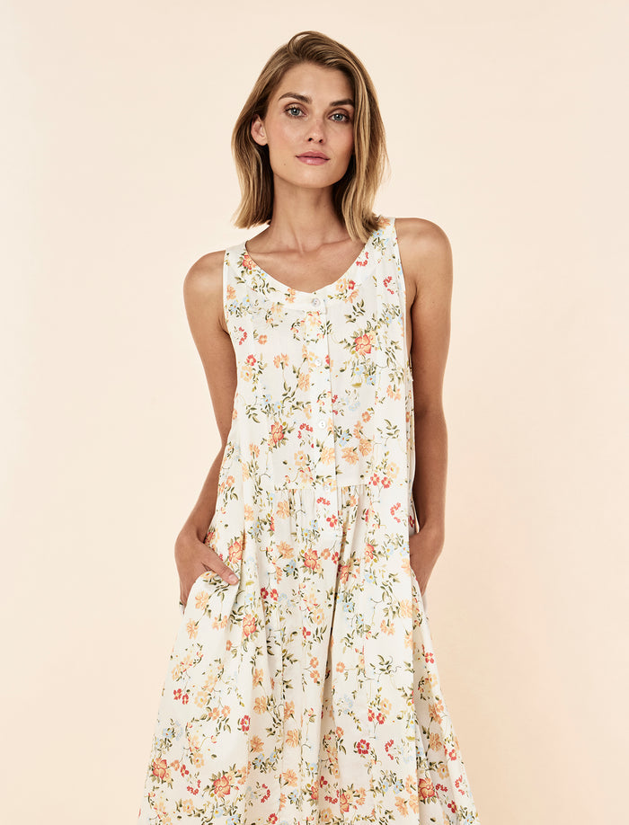 Amber Panel Front Maxi Nightgown