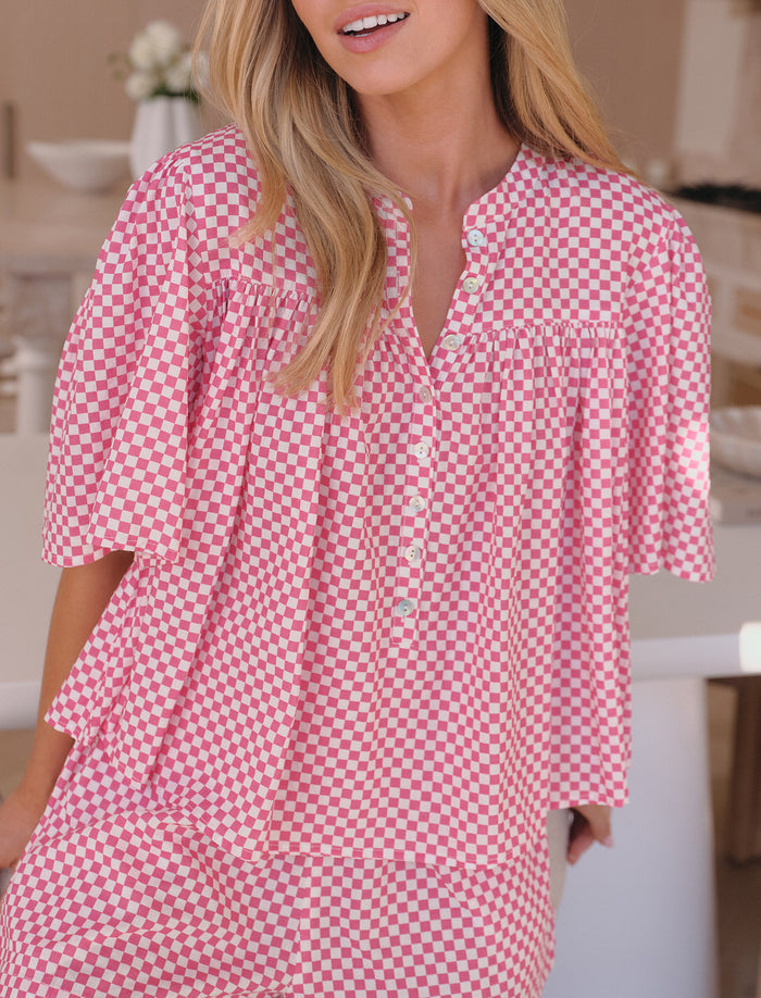 Anais Gathered Boxer PJ Set