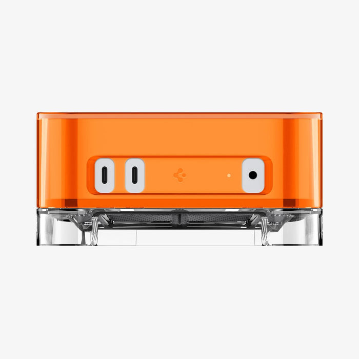 ACS09212 - Apple Mac Mini Stand Classic C1 in Tangerine showing the front and partial top