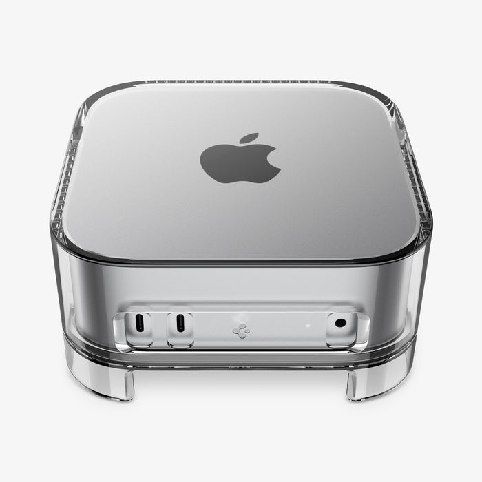 ACS09210 - Apple Mac Mini Stand | Ultra Hybrid in Crystal Clear showing the front and top