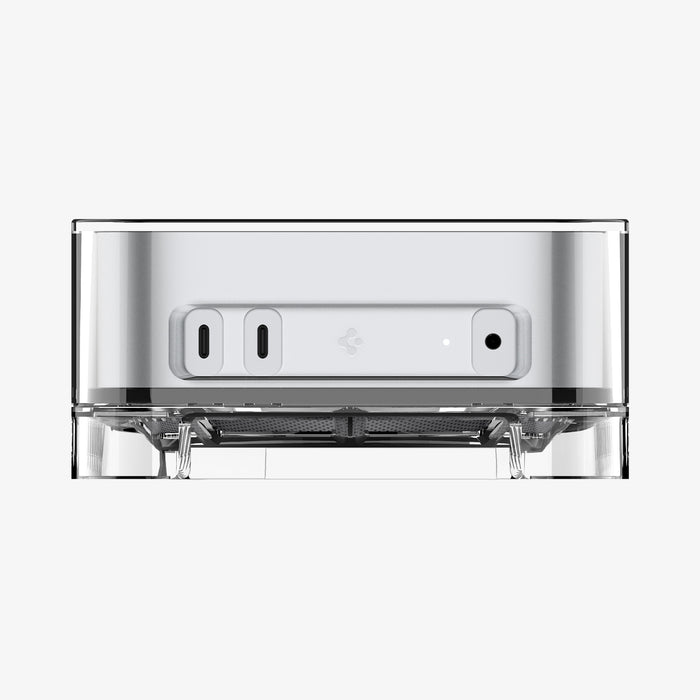 ACS09210 - Apple Mac Mini Stand | Ultra Hybrid in Crystal Clear showing the inside of stand