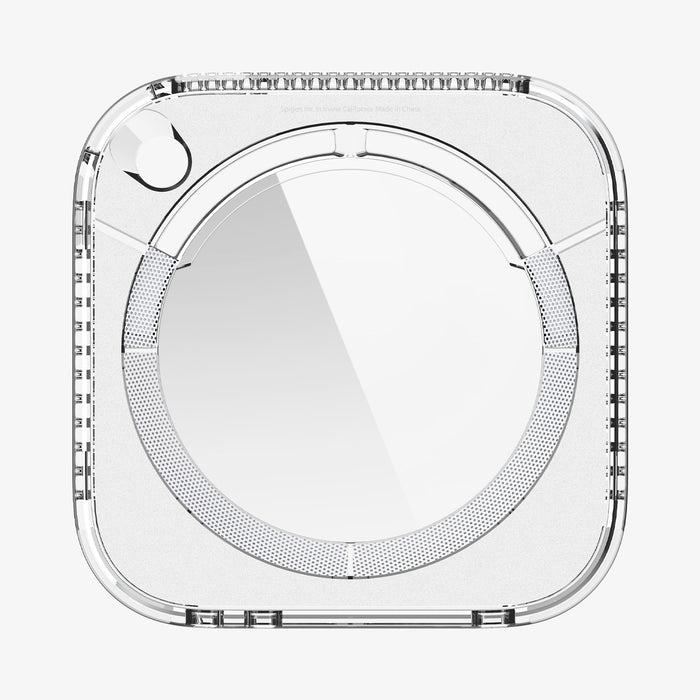 ACS09210 - Apple Mac Mini Stand | Ultra Hybrid in Crystal Clear showing the inside of stand