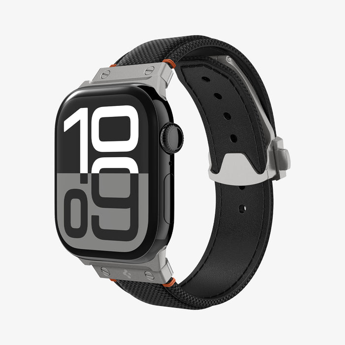 AMP09304 - Apple Watch Ultra (49mm) Classic Fit in Black showing the front, sides and inner bottom
