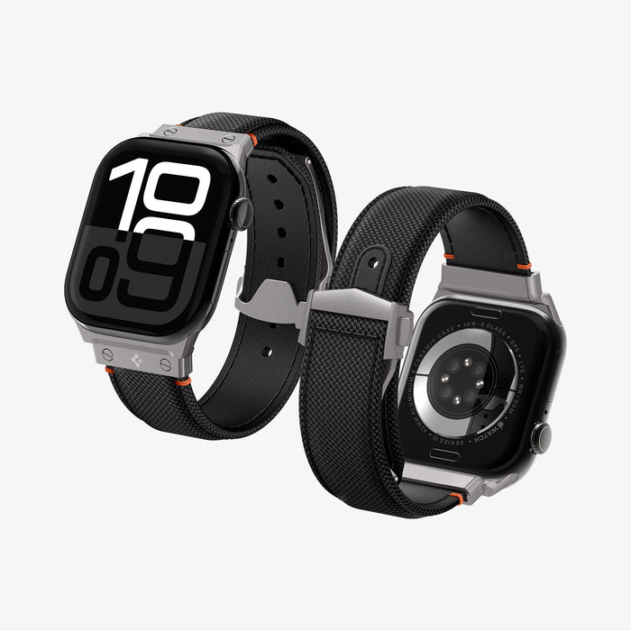AMP09304 - Apple Watch Ultra (49mm) Classic Fit in Black showing the front, back, partial inner side and bottom