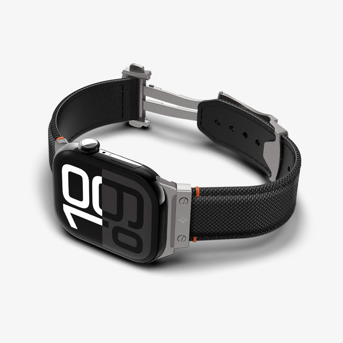 AMP09304 - Apple Watch Ultra (49mm) Classic Fit in Black showing the front, sides, inner sides and bottom