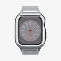 ACS04584 - Apple Watch Series (Apple Watch (45mm)) Case Metal Fit Pro in silver showing the front