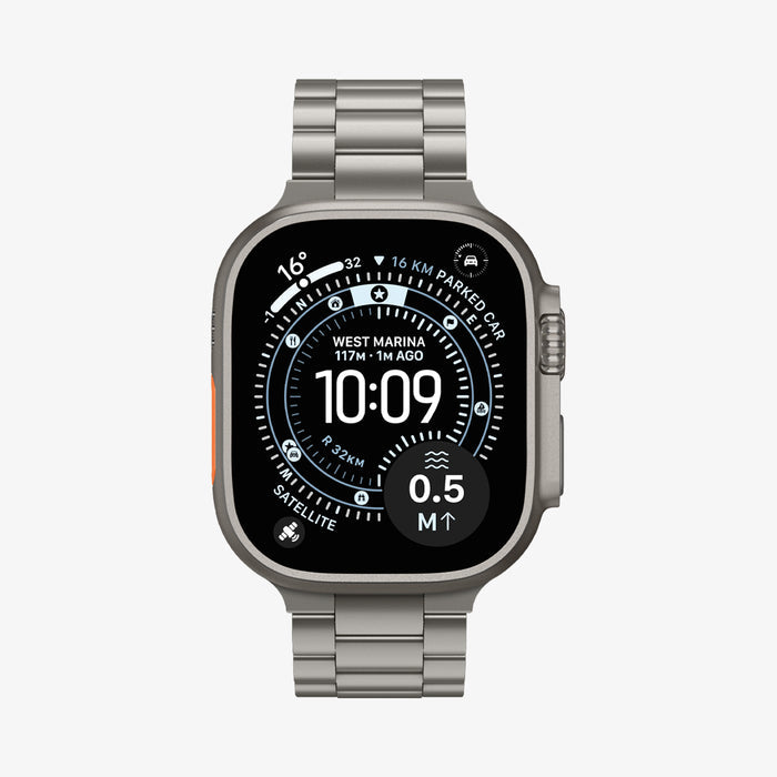 AMP09105 - Apple Watch Series - Modern Fit Titanium showing the front