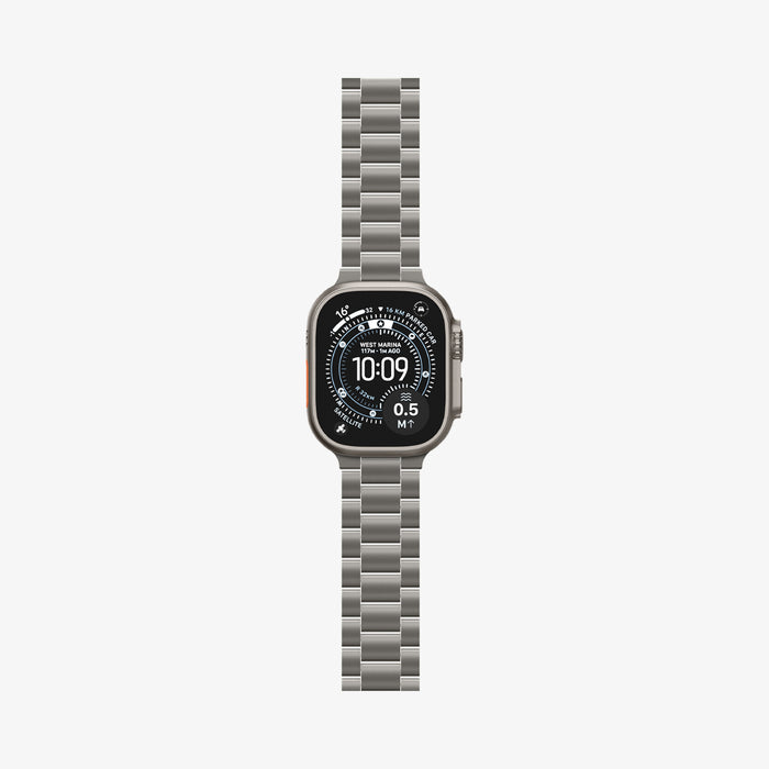 AMP09105 - Apple Watch Series - Modern Fit Titanium  showing the front and partial side