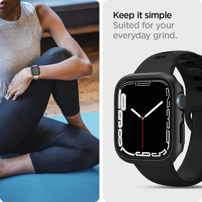 ACS04174 - Apple Watch Series (45mm) Case Thin Fit in black suited for your everyday grind. Keep it simple.