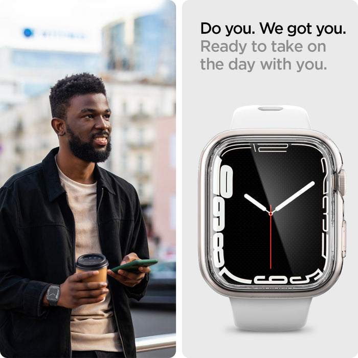 ACS04611 - Apple Watch Series (45mm) Case Ultra Hybrid in crystal clear ready to take on the day with you. Do you. We got you.