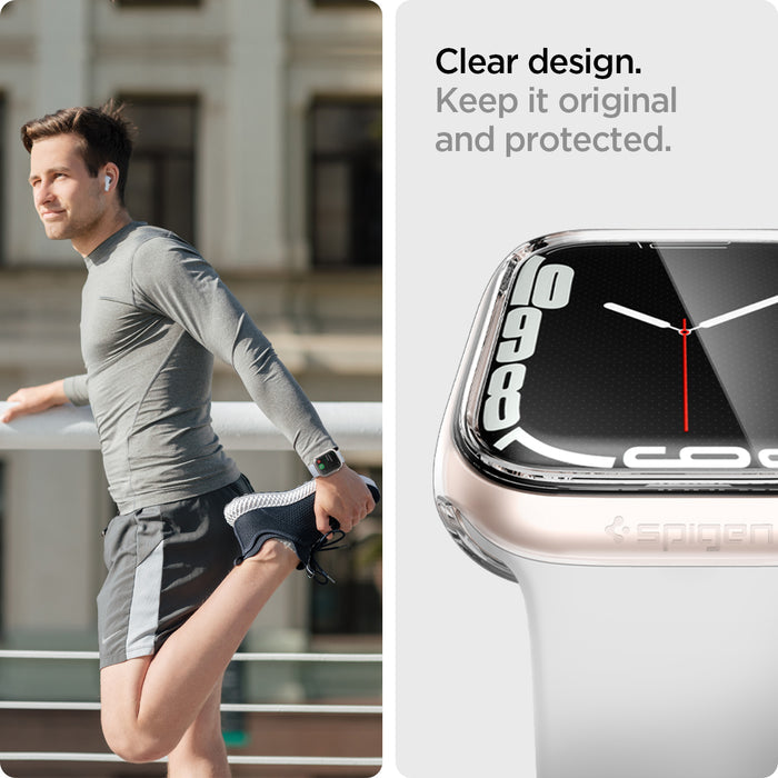 ACS04611 - Apple Watch Series (45mm) Case Ultra Hybrid in crystal clear keep it original and protected. Clear design.