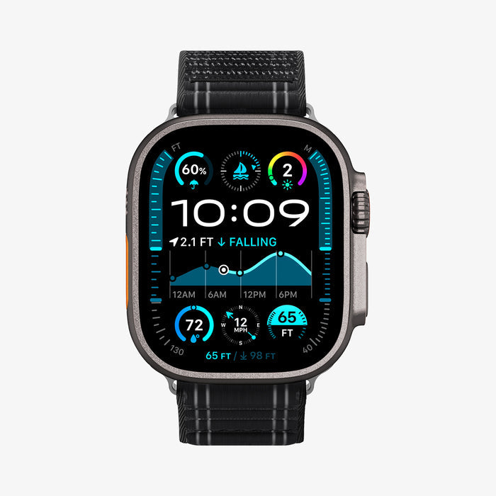 AMP10141 - Apple Watch Ultra (49mm) WBF0 in Black showing the front