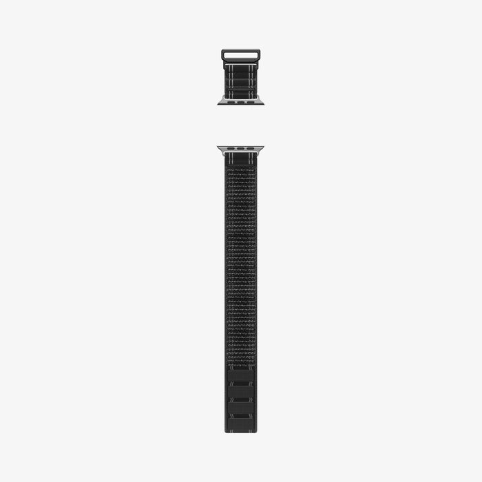AMP10141 - Apple Watch Ultra (49mm) WBF0 in Black showing the band laid out flat