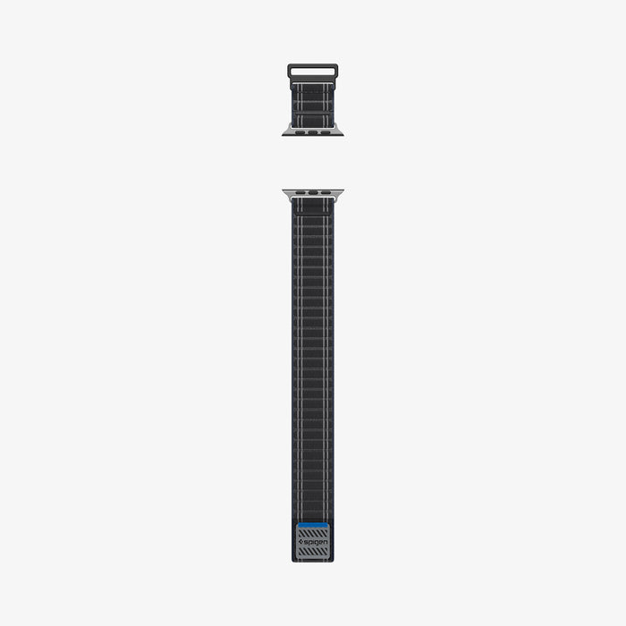 AMP10141 - Apple Watch Ultra (49mm) WBF0 in Black showing the band laid out flat