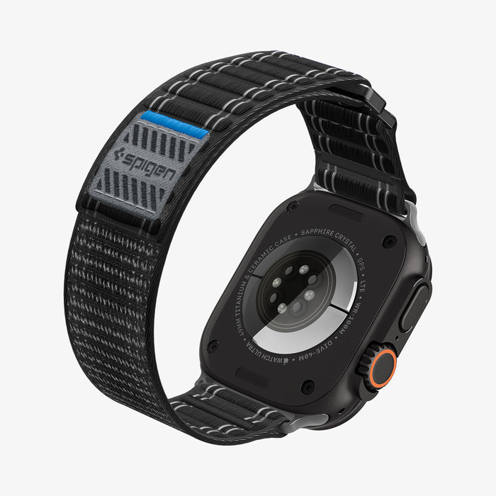 AMP10141 - Apple Watch Ultra (49mm) WBF0 in Black showing the back, partial inner and back
