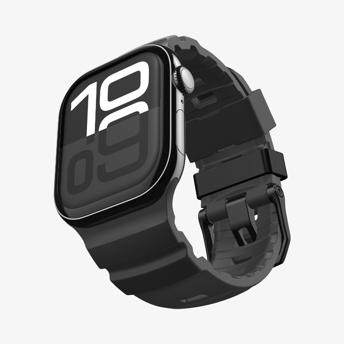 AMP10508 - Apple Watch 10/11 (46mm) WBS2 in black showing the front, side, inner side and bottom