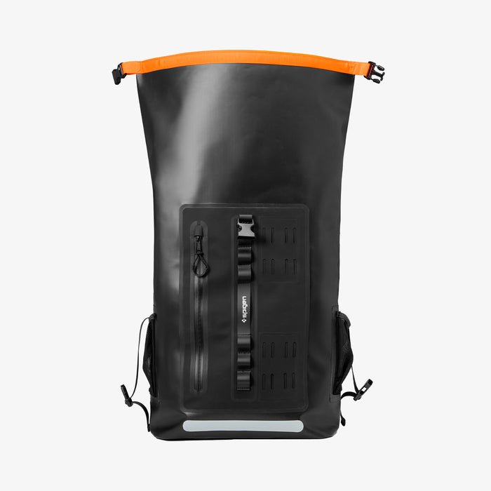 AMP07875 - AquaShield Waterproof Backpack A650 in Black showing the front extended