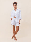 Ashley Textured Cotton Boxer PJ Set
