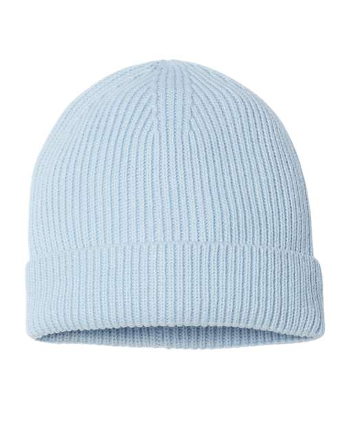 Atlantis Headwear ANDY Sustainable Fine Rib Cuffed Beanie - Ninja Transfers