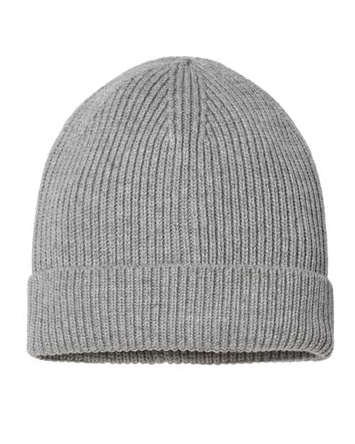 Atlantis Headwear ANDY Sustainable Fine Rib Cuffed Beanie - Ninja Transfers