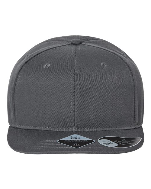 Atlantis Headwear JAMES Sustainable Flat Bill Cap - Ninja Transfers