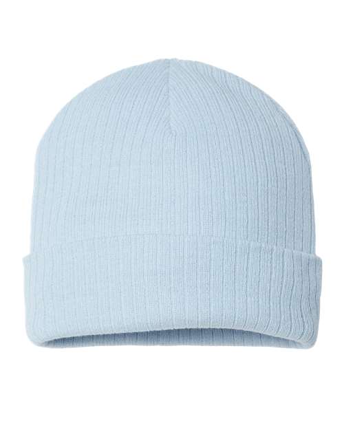 Atlantis Headwear RIO Sustainable Rib Cuffed Beanie - Ninja Transfers