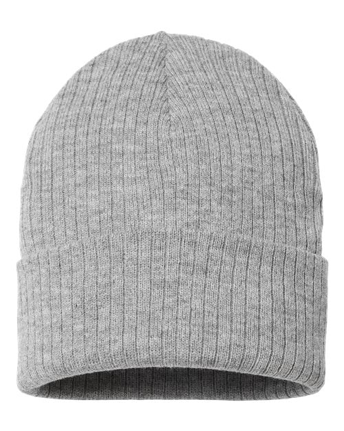 Atlantis Headwear RIO Sustainable Rib Cuffed Beanie - Ninja Transfers