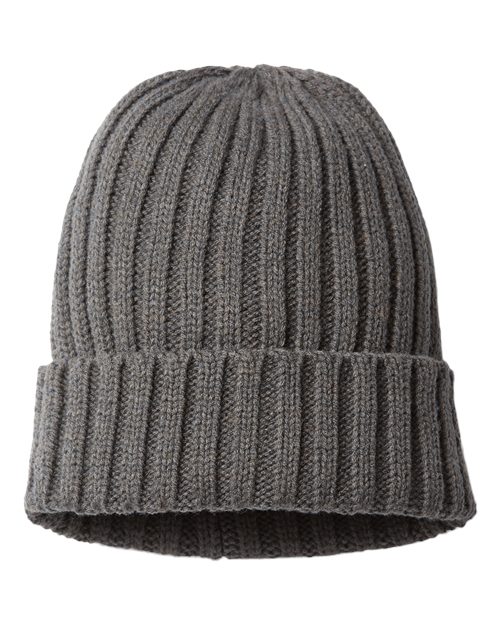 Atlantis Headwear SHORE Sustainable Cable Knit Cuffed Beanie - Ninja Transfers