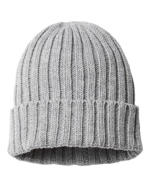 Atlantis Headwear SHORE Sustainable Cable Knit Cuffed Beanie - Ninja Transfers